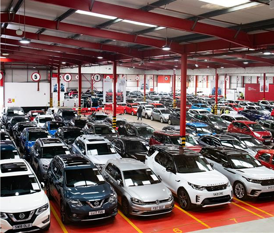 Map of UK showing Central Car Auction Locations